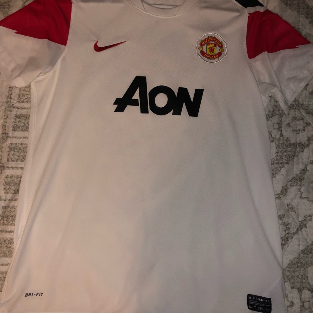 Manchester United Nike 2010-11 White Away Jersey